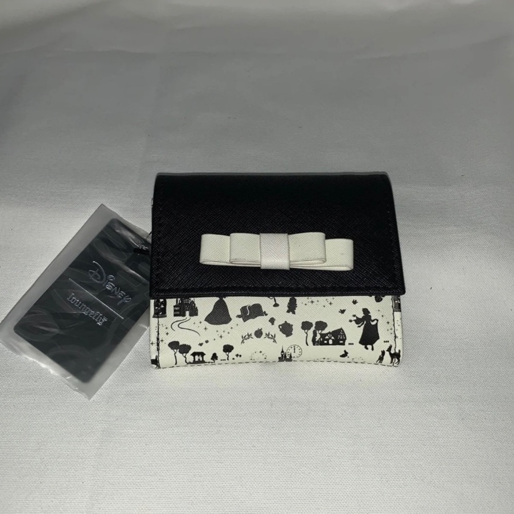 Loungefly Black & White Princess Print Wallet